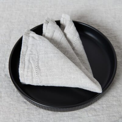 NARA Table napkin beige 4 beige linen napkins