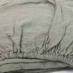 DOVI Fitted sheet grey green striped