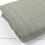 DOVI Flat sheet grey green striped