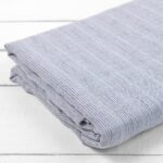 DOVI Flat sheet light blue striped