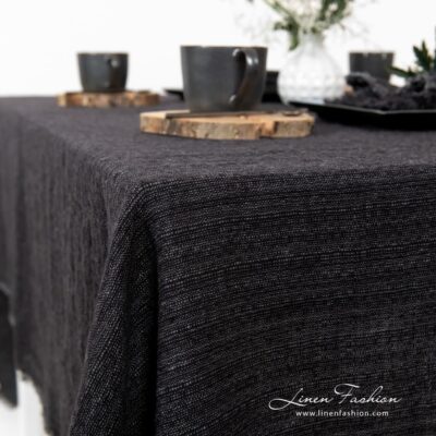 ONYX Tablecloth grey 9 Linen ONYX tablecloth.