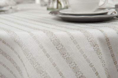 ORNA Tablecloth round/oval white
