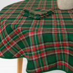 SCARLET Tablecloth round/oval green