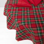 SCARLET Tablecloth round/oval red