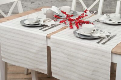 ORNA Table runner white 3 ORNA Table runner white