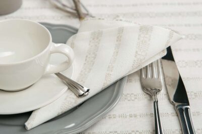 ORNA Table napkin white 3 ORNA Table napkin white