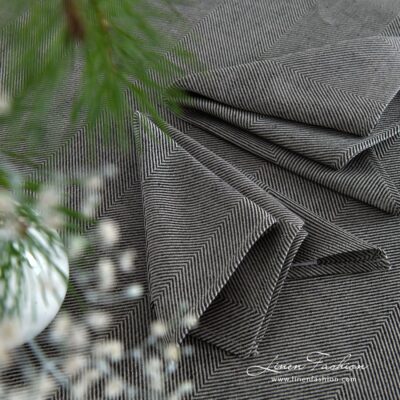 MINERAL grey linen cotton napkin