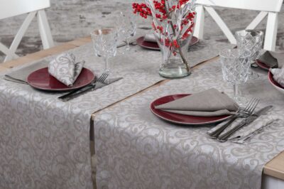 ATLANTA Table runner grey