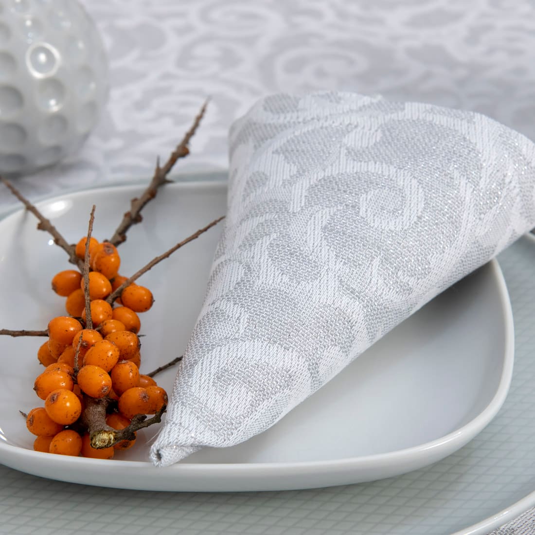 ATLANTA light grey linen napkin