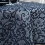 ATLANTA Tablecloth round/oval blue