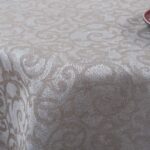 ATLANTA Tablecloth round/oval beige