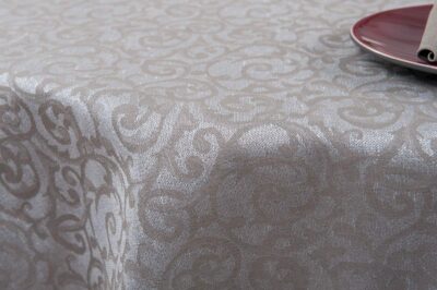 ATLANTA Tablecloth round/oval beige