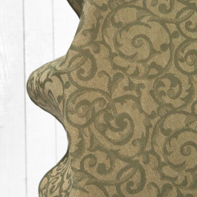 ATLANTA Tablecloth round/oval olive 9 round linen cotton tablecloth olive, Jacquard.