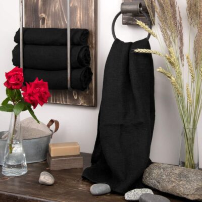 PURO Bath towel black
