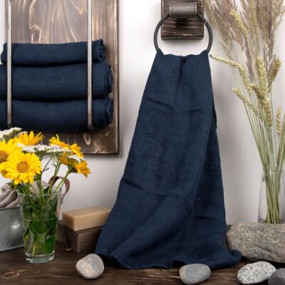 RAY Bath towel dark blue 3 RAY Bath towel dark blue