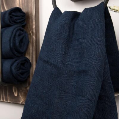 RAY Bath towel dark blue 4 RAY Bath towel dark blue
