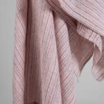 PURO Bath towel striped pink