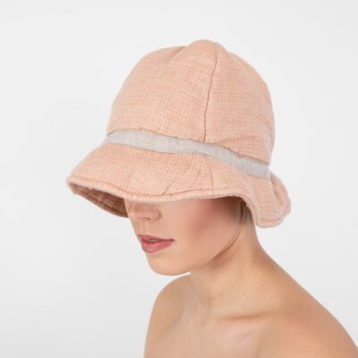 PURO Sauna hat powder brown 3 powder brown linen sauna hat