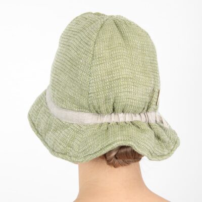 PURO Sauna hat green 4 green linen sauna hat