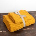 BINGO Bath towel yellow mustard