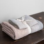 VITO Bath towel grey pink