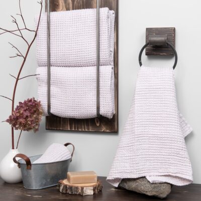BINGO Bath towel light lilac 6 linen cotton light lilac towel