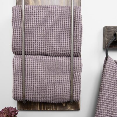 BINGO Bath towel grey violet 8 grey violet linen bath towel, body towels