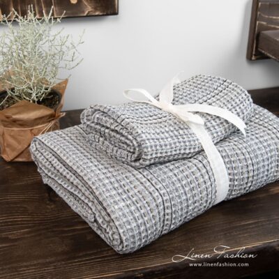 BINGO Bath towel grey 8 BINGO gray bathroom towel set