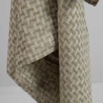 MARGO Bath towel green patterned