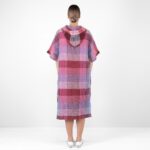 BINGO Poncho lilac checked
