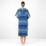 BINGO Poncho blue checked