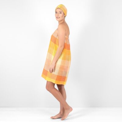 BINGO Wrap towel orange 7 orange linen wrap towel.