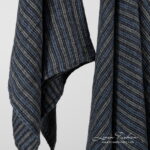 BAHA Bath towel blue striped