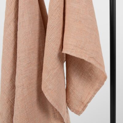 PURO Bath towel powder melange 5 linen powder towel, waffle.