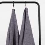 PURO Bath towel blue melange