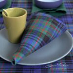 KARO Table napkin blue