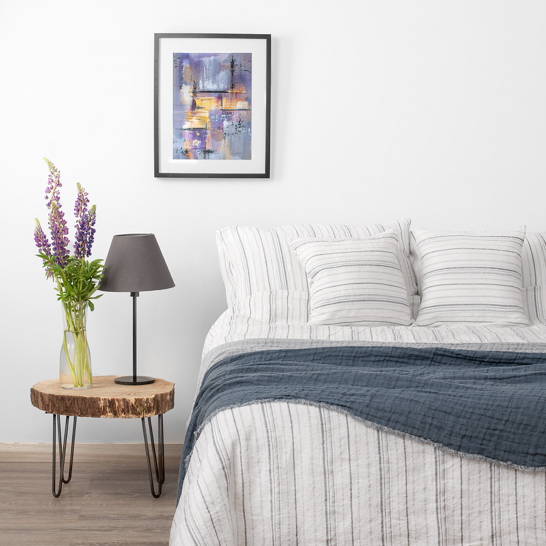 Oxford bed linen.