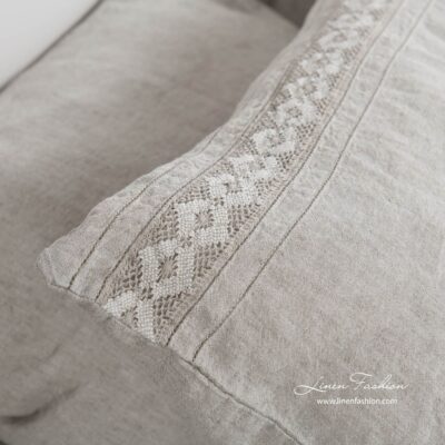 VINGO Bed linen 11 ROJUS white bed linen pillowcase laces