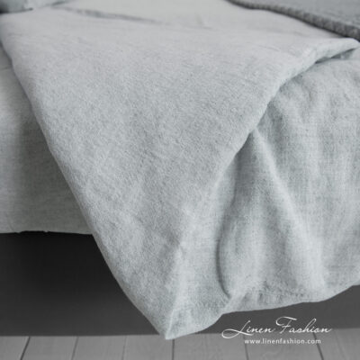 linen cotton blue grey bedlinen, duvet cover in different sizes.