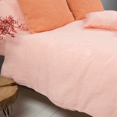 FUZZA Bed linen 9 duvet cover peach, 100% linen