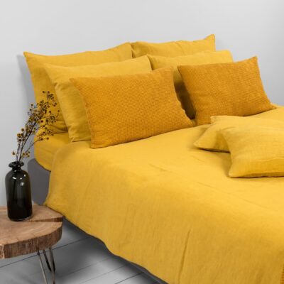 AMBERA Bed linen 8 mustard yellow duvet cover
