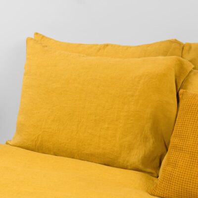 AMBERA Bed linen 10 mustard yellow pillow case