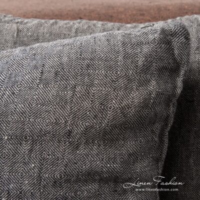 LEILA Cushion cover grey 8 Grey colored cushion cover, leila.