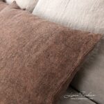 LEILA Cushion cover brown