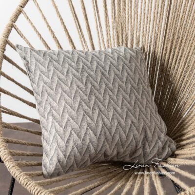 JAPAN Cushion cover grey 3 Grey linen cushion cover, japan.