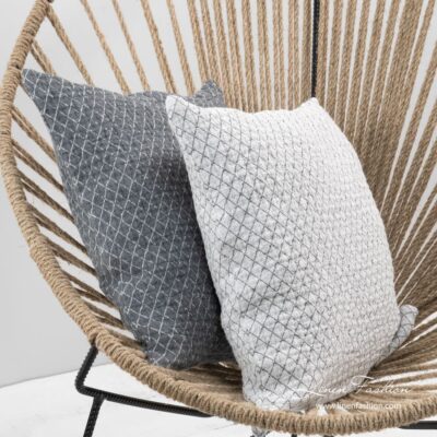 SIENNA Cushion cover white 3 Linen cushion cover in white color, sienna.