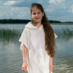 BINGO Poncho towel white