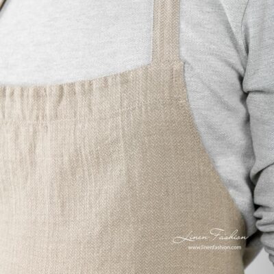BALI Apron natural 7 Grey colored apron, bali.
