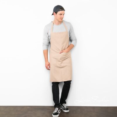 BALI Apron light brown 6 Bali apron in brown.