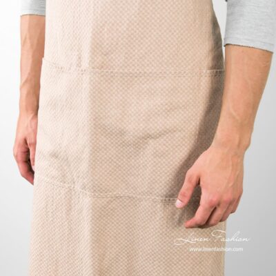 BALI Apron light brown 7 Brown colored apron, bali.